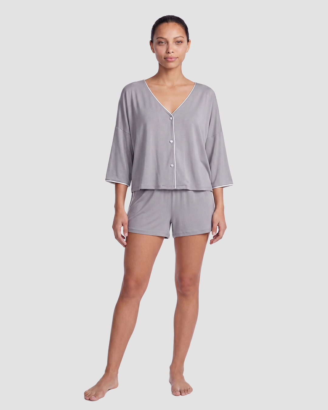 V Neck Oversized Pajama Set