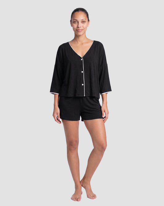 V Neck Oversized Pajama Set