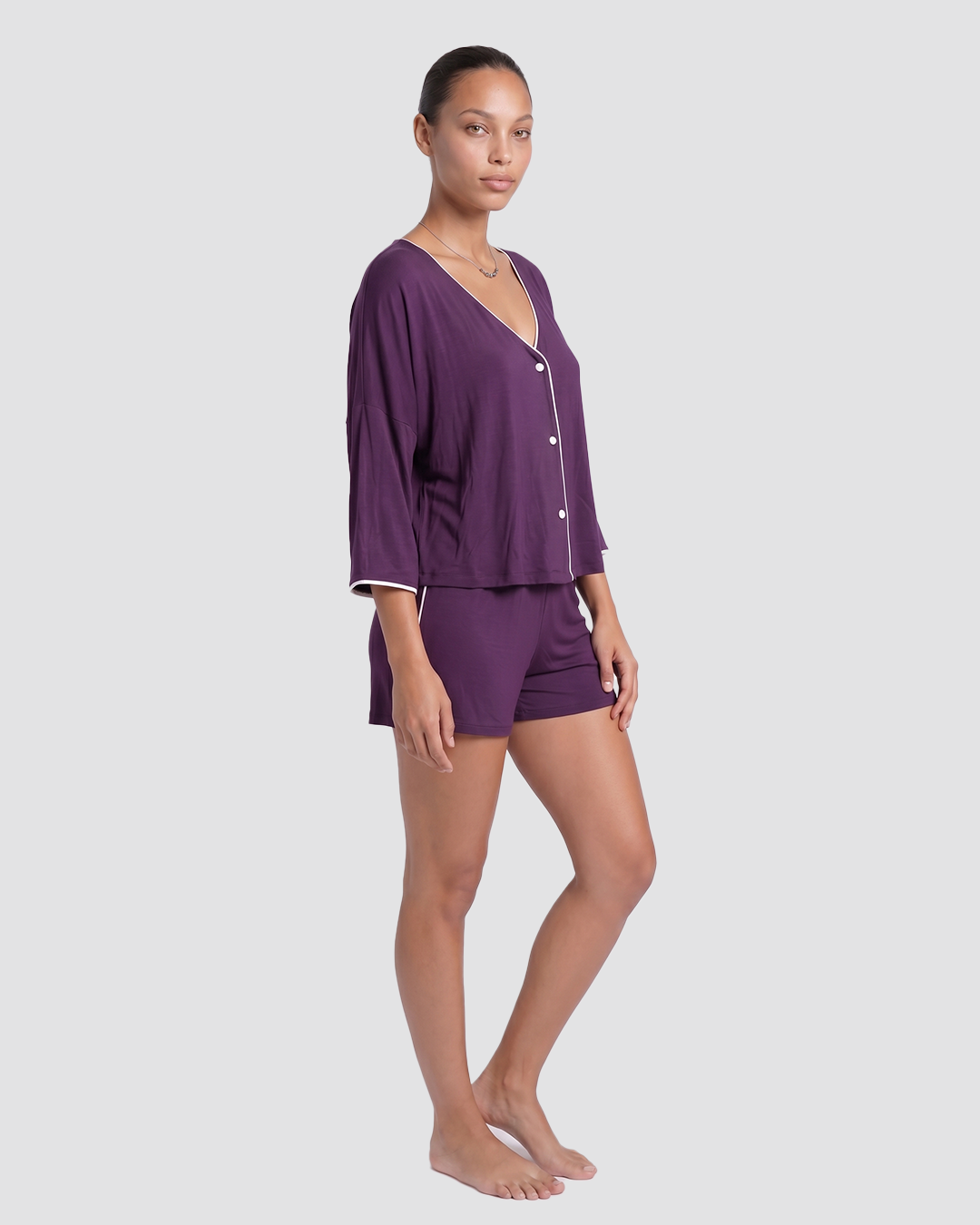 V Neck Oversized Pajama Set