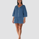 V Neck Oversized Pajama Set