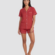 Red Printed Pajama Set