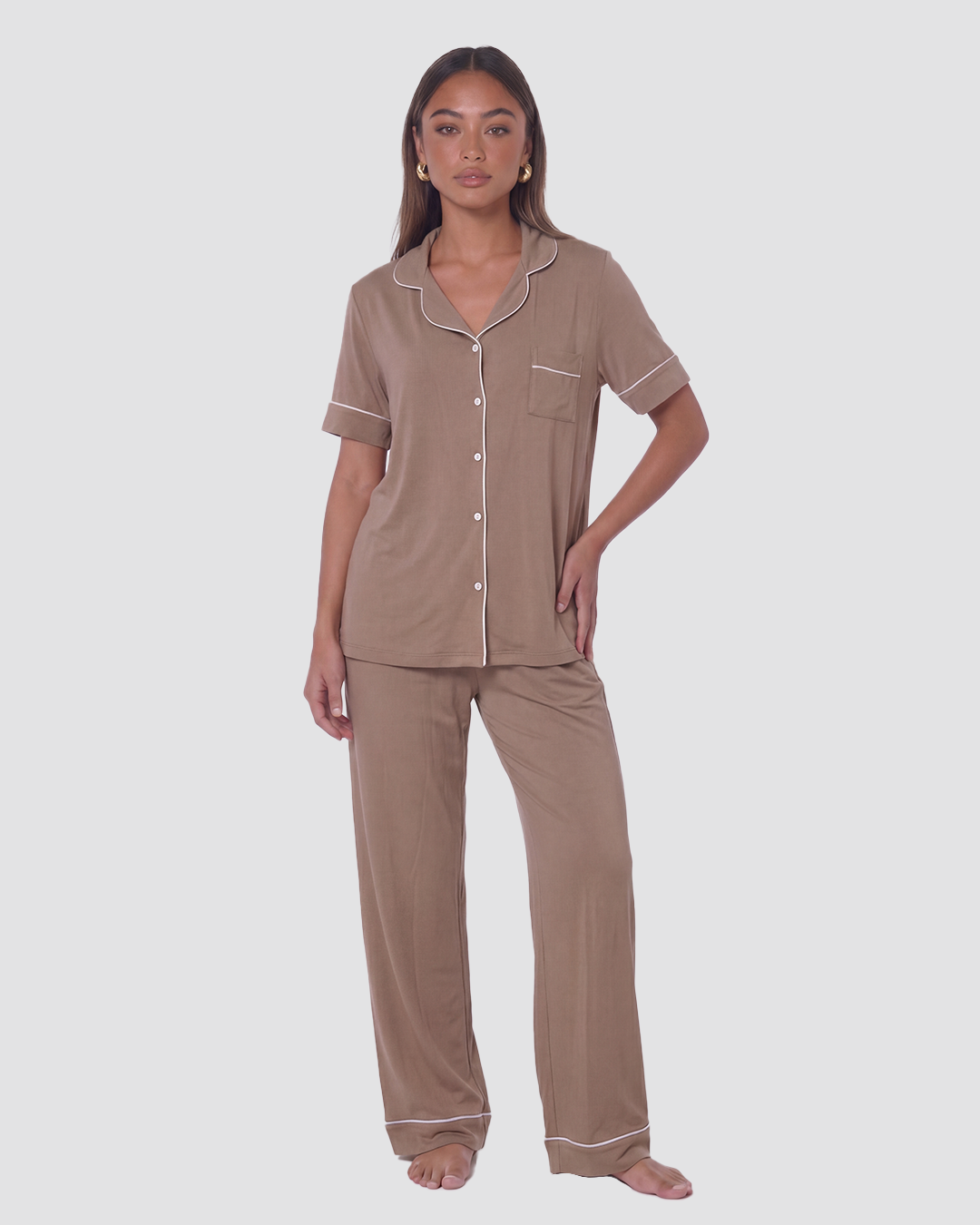 Short Sleeve & Pants Pajama Set
